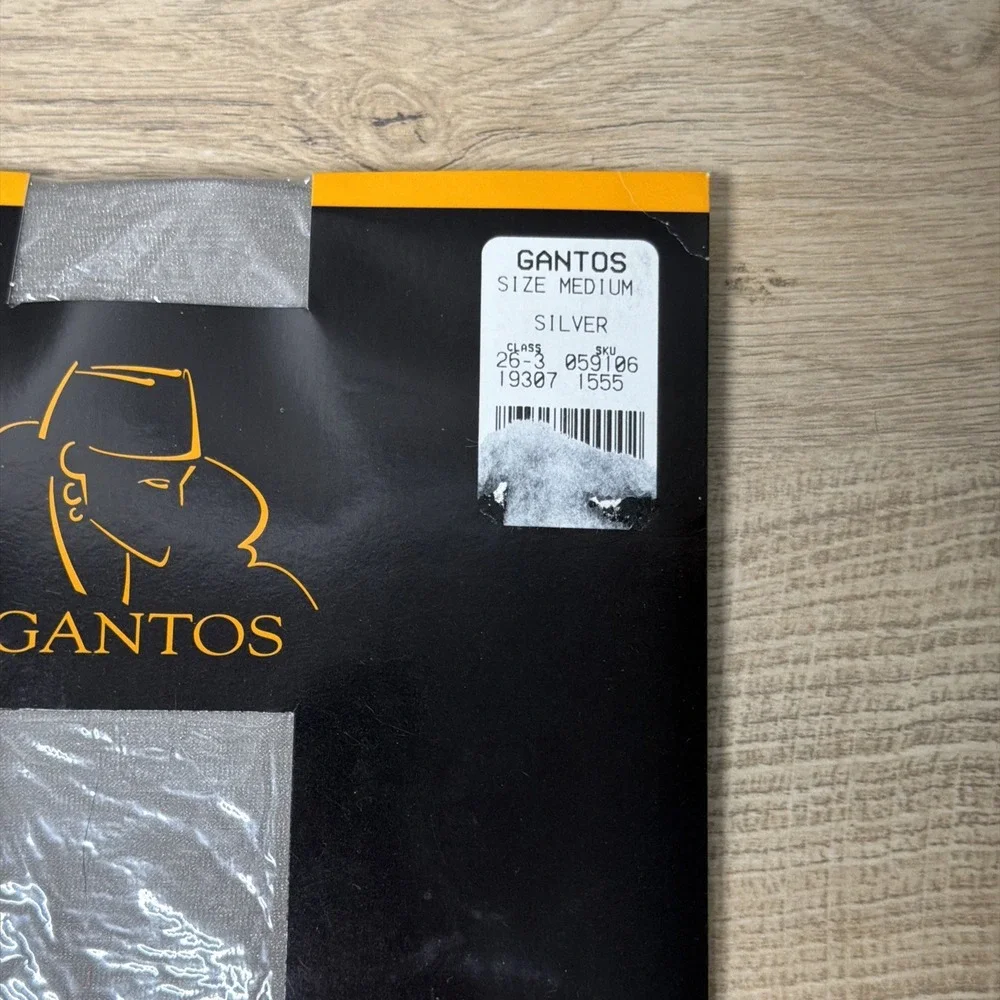 Vintage Gantos Pearl Essence Hosiery Pantyhose Medium Gray Gold Silver Lot 3